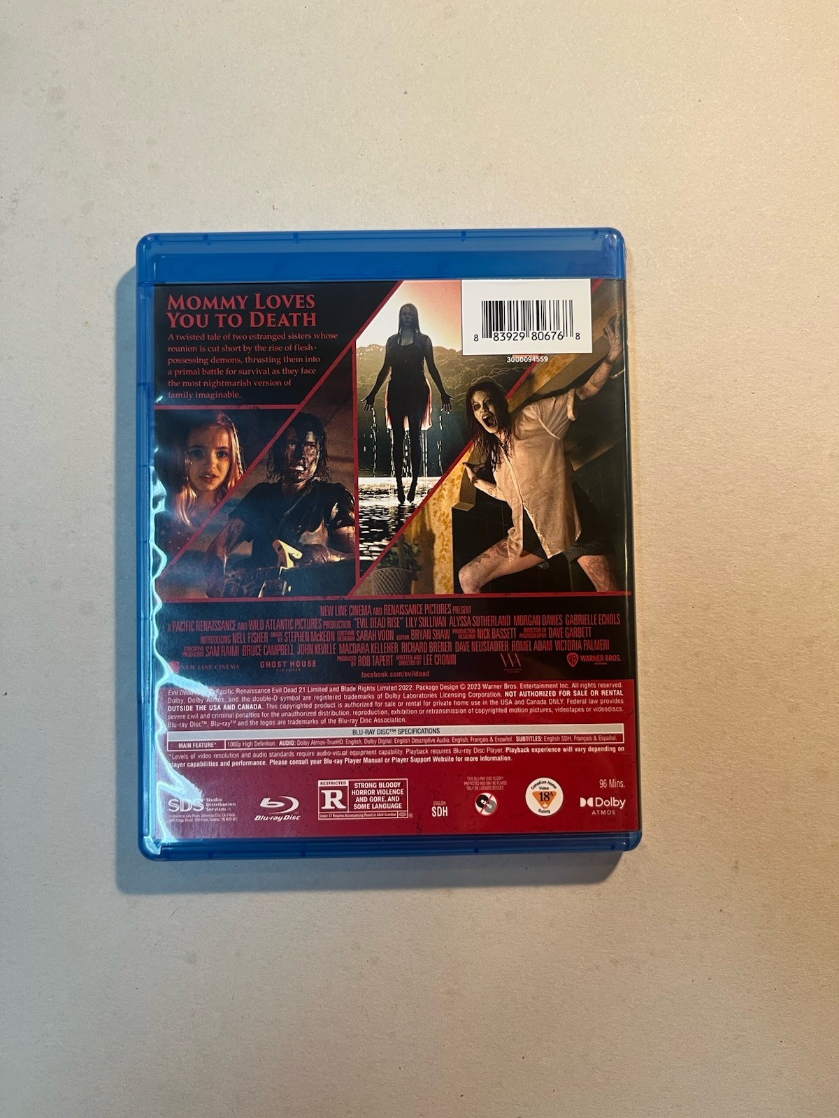 Evil Dead Rise Blu-ray & DVD With Slipcover