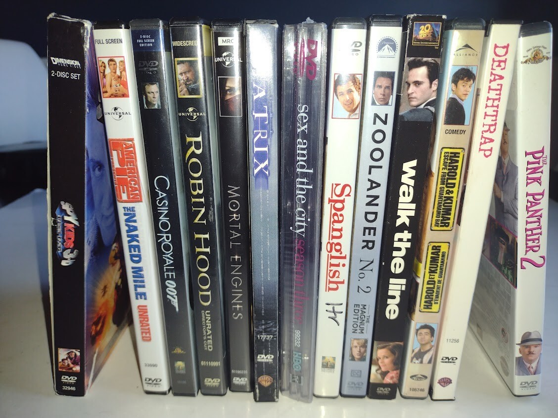 Lot of 12+ DVD Action Drama Comedy SCI-FI Adventure Movies TV RANDOM BUNDLE