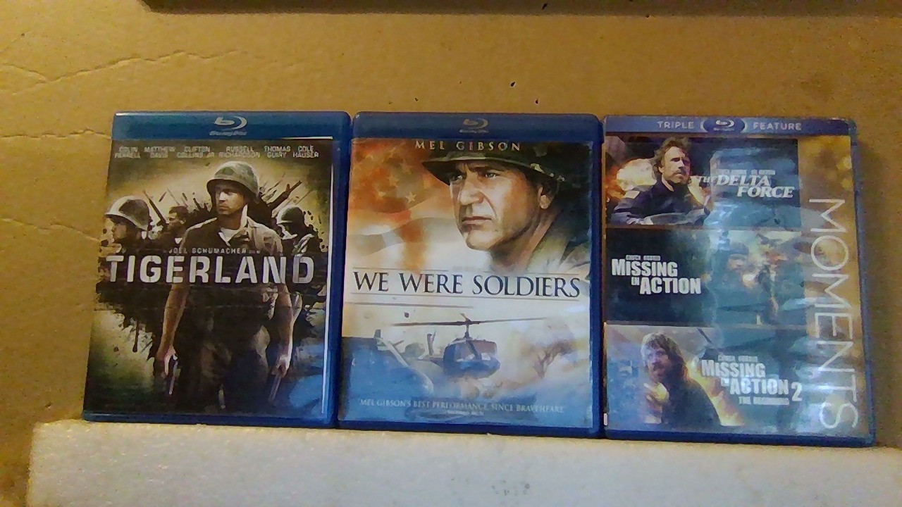 Tigerland (BD/DVD)/ We Were Soldiers (BD/DVD)/ Delta Force/Missing In Action/Mis