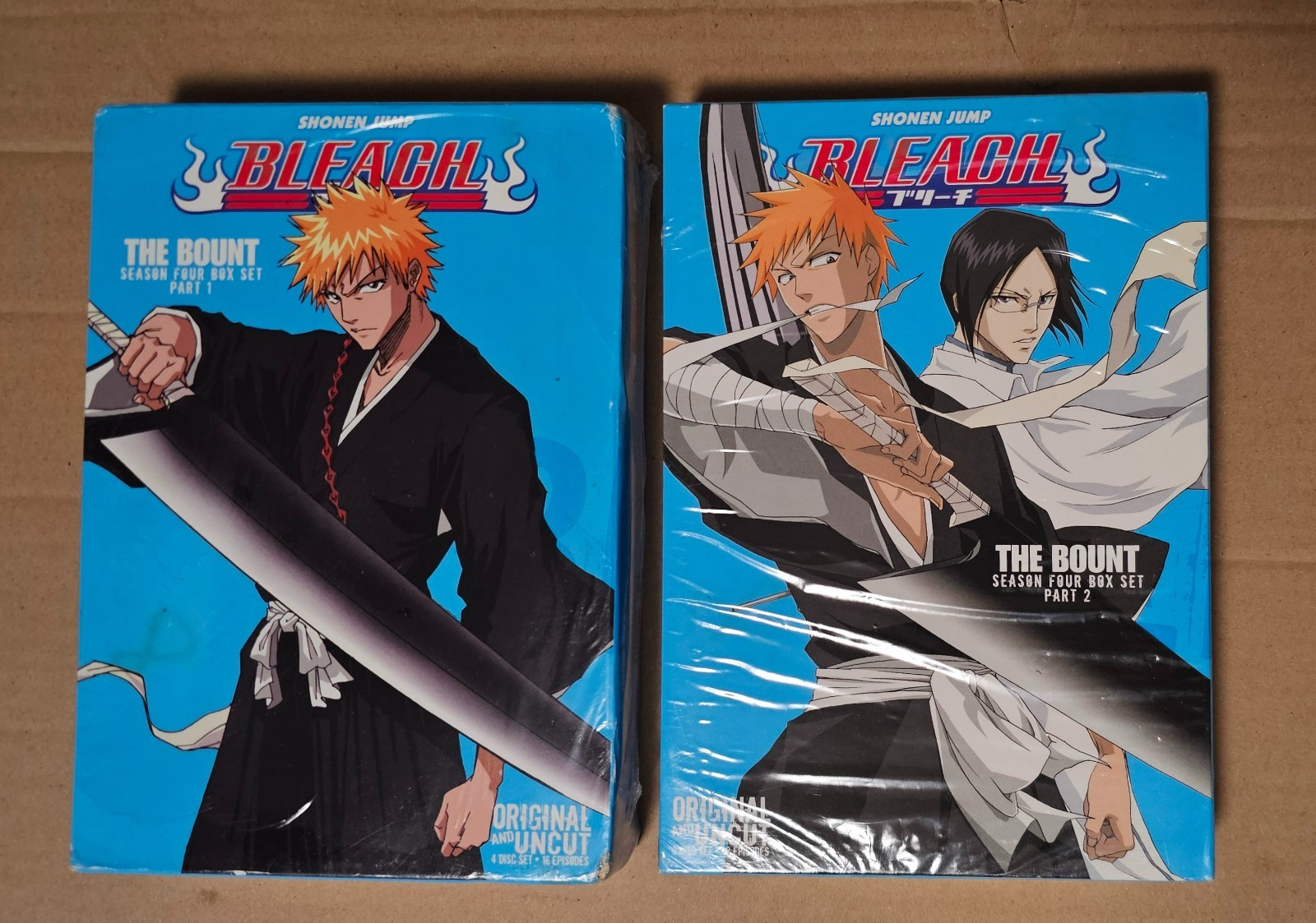 Shonen Jump BLEACH “The Bount” Season 4 (Part 1 & 2), Uncut, DVDs, NEW/SEALED!
