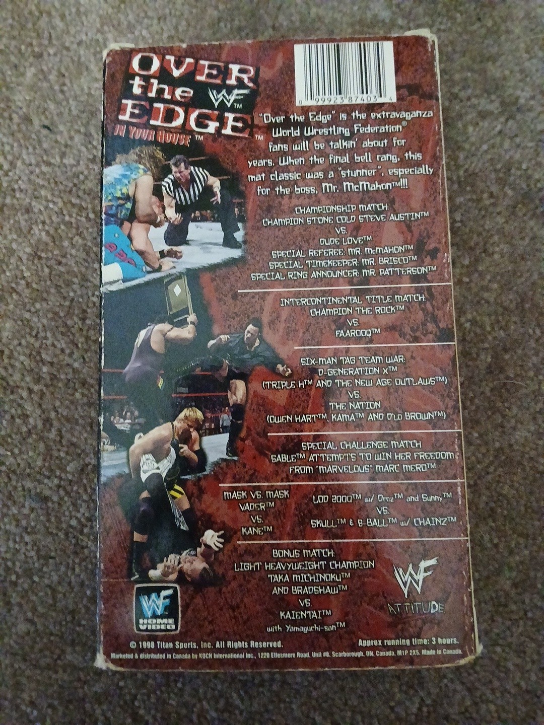 WWF – Over the Edge In Your House (VHS, 1999)