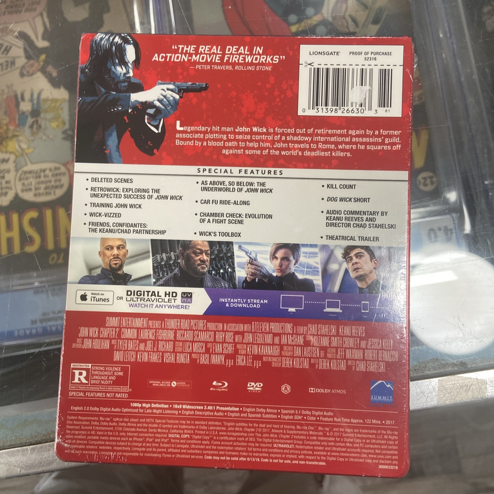 John Wick Chapter 2 (Blu-ray) Steel Book Limited Edition SEALED