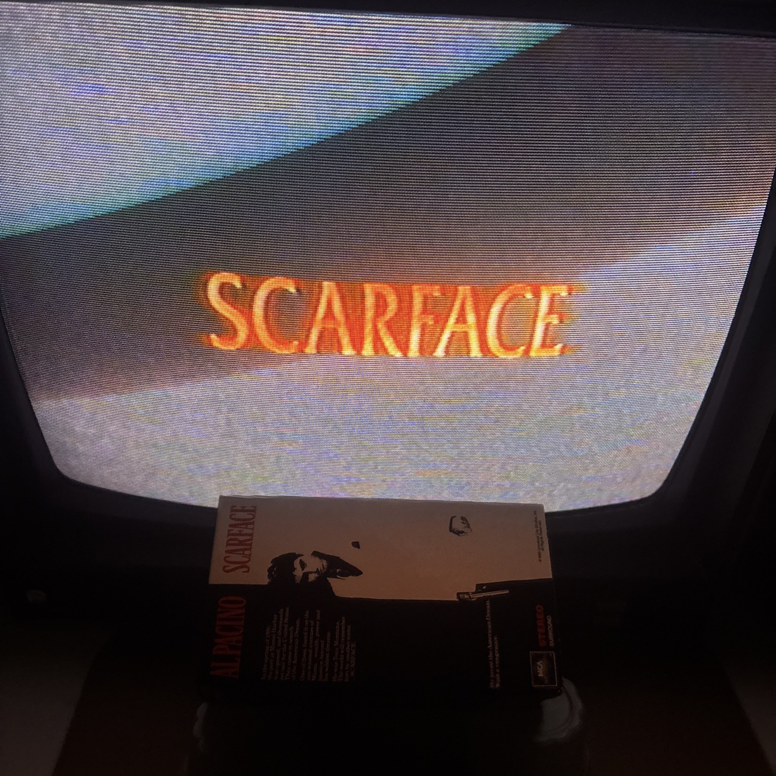 Scarface – VHS – 1990 – 2 Tape Set – Al Pacino – Brian De Palma – Tested Working