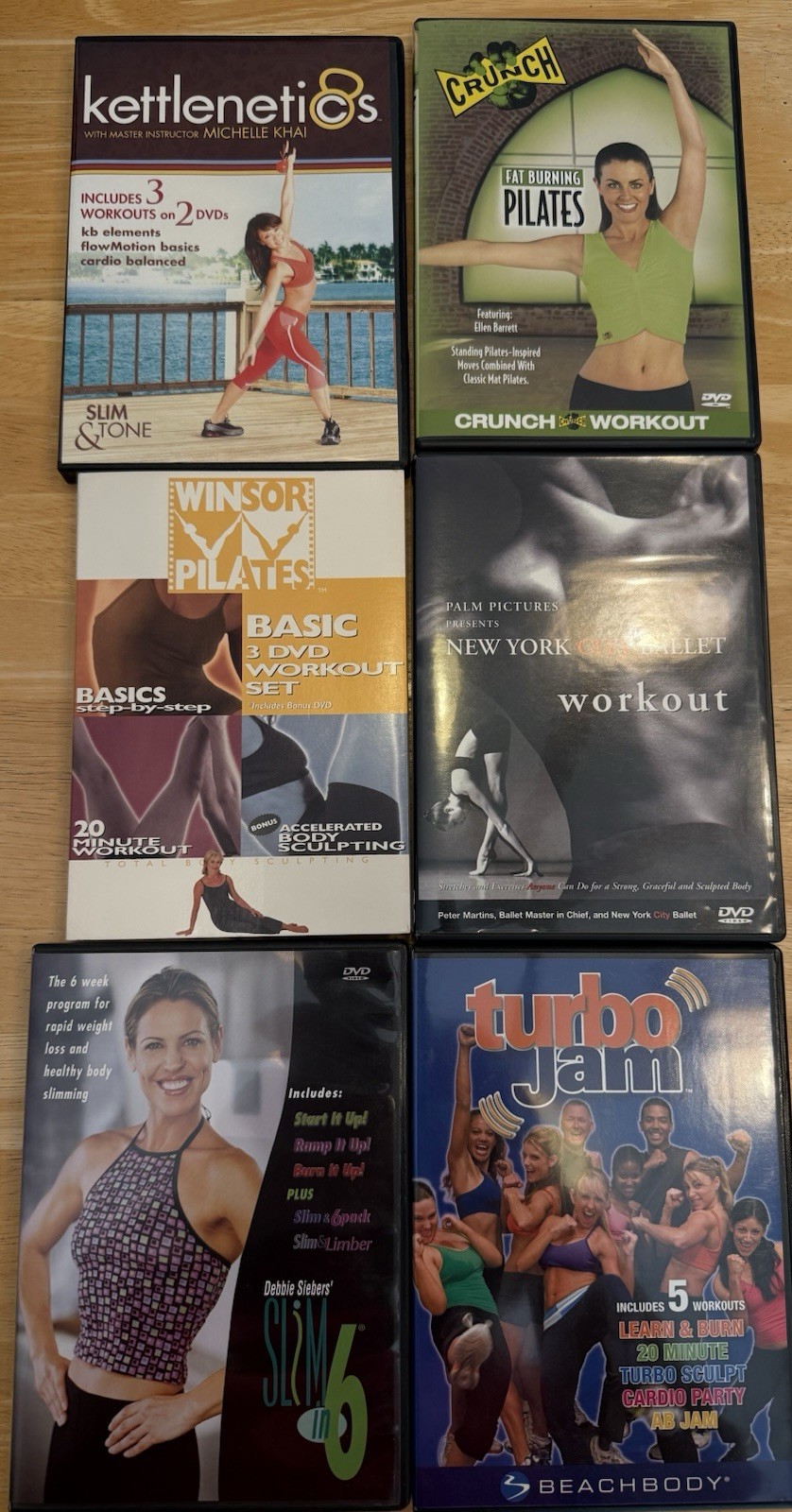Lot 23 Exercise Fitness DVD Workout Yoga Dance Pilates Winsor Power 90 Ballet
