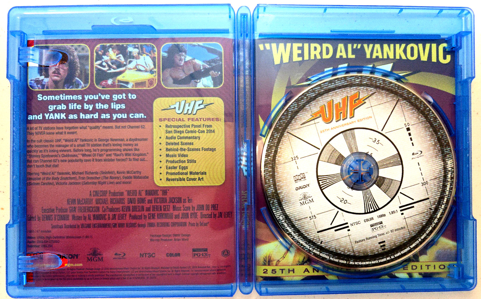 UHF (1989) 25th Anniversary Edition. “Weird Al” Yankovic. Blu-ray+Slip Cover