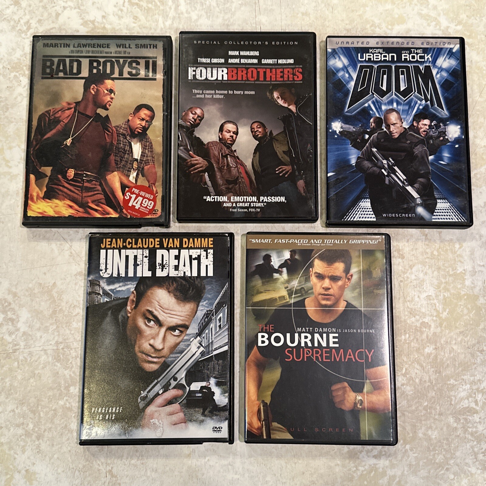 Lot Of 5 DVDs – Romantic Comedy, Sci Fi, Action, Horror, Drama – buy now OBO