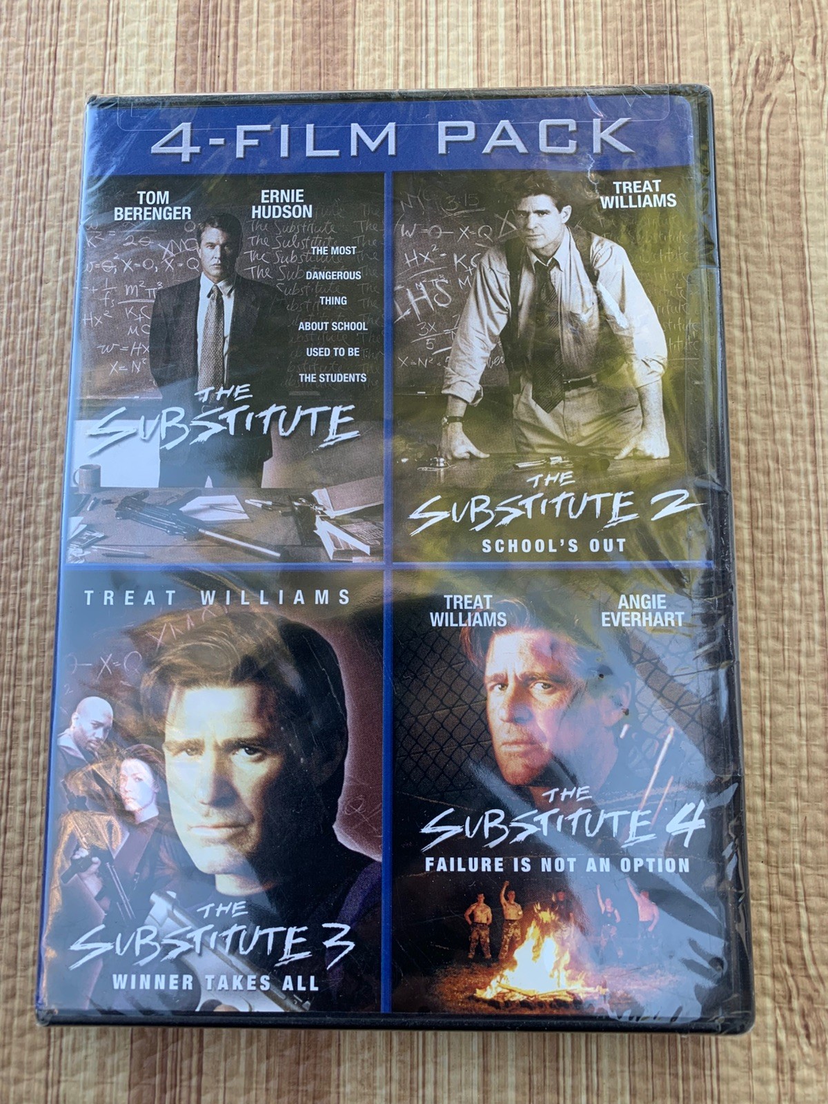 THE SUBSTITUTE 1-4 4-Film Pack (2000, DVD) Treat Williams Tom Berenger Tested