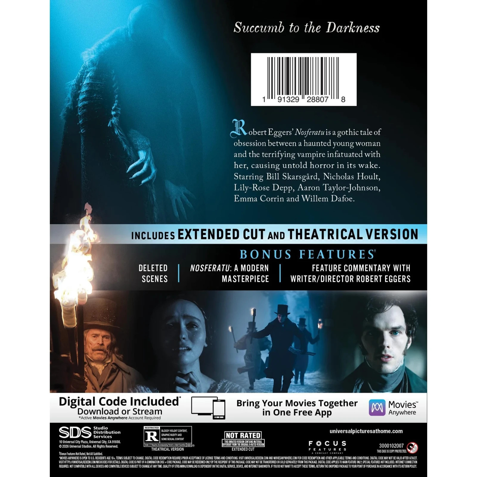 SINNERS 4K & Nosferatu (2024) Blu-ray + 3 Collectible Slip Covers VAMPIRES
