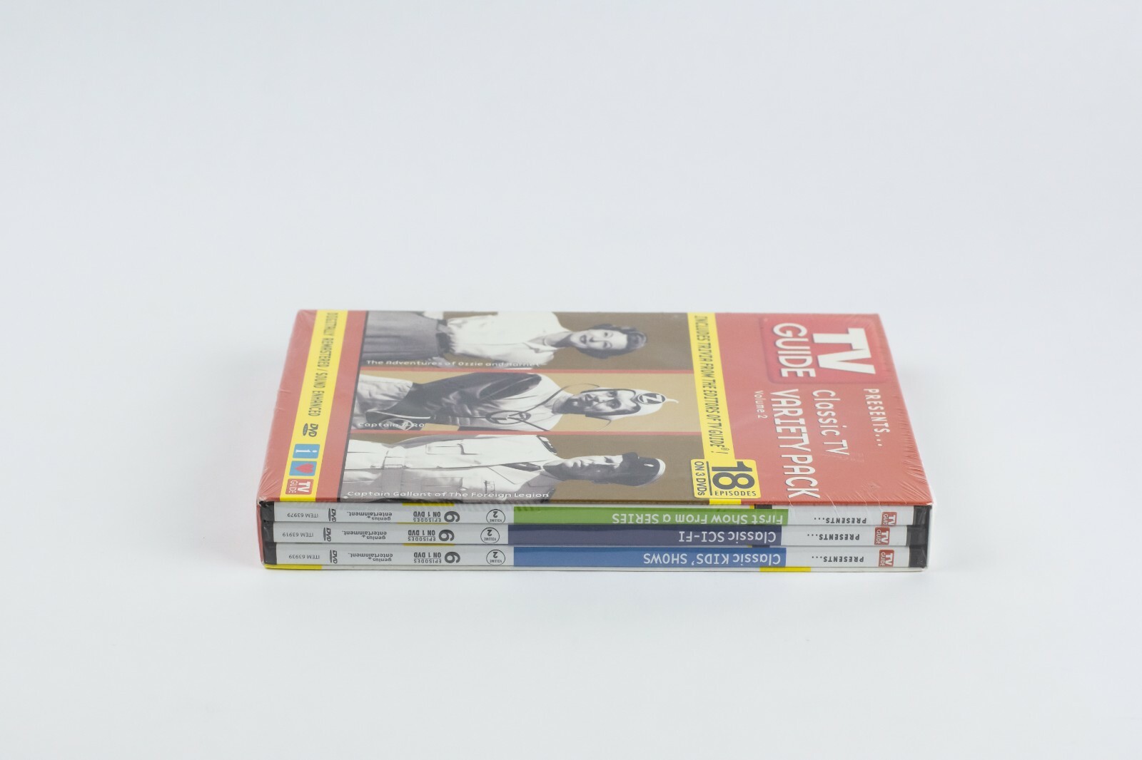 TV Guide Classic TV Variety Pack Volume 2 Black And White DVD 3 Disc Pack Sealed