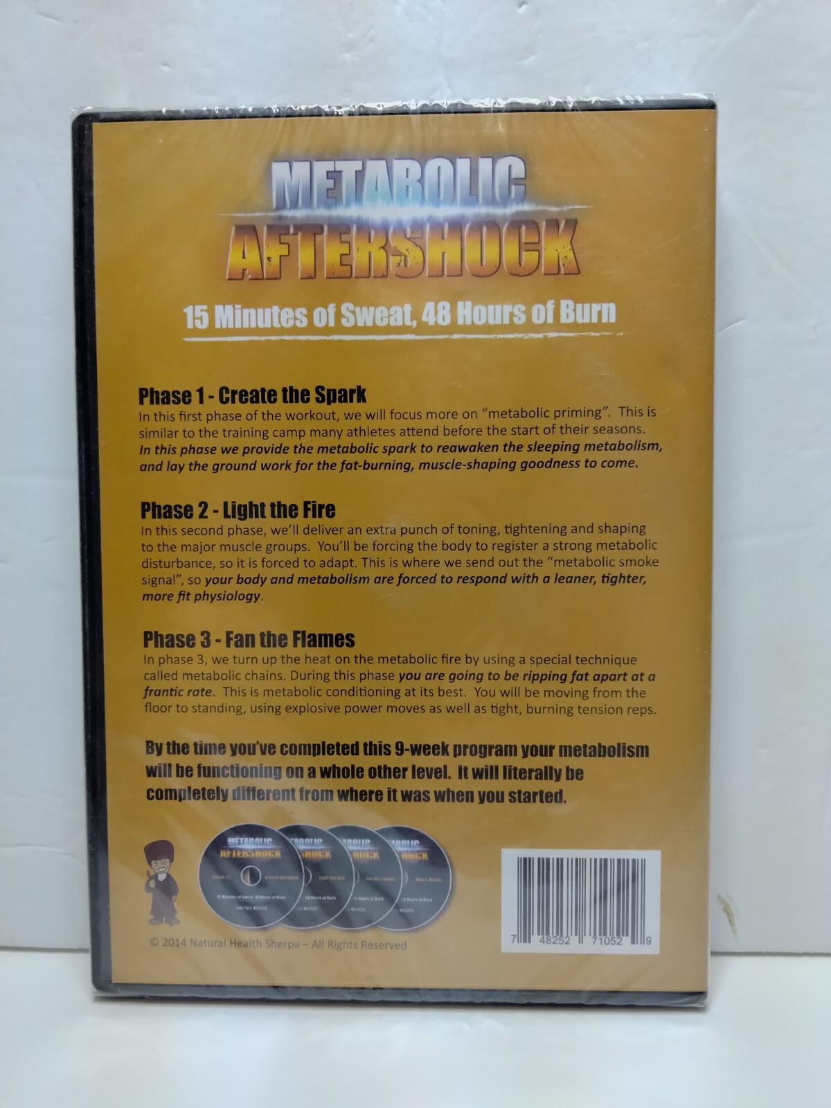 Metabolic Aftershock: 15 Minutes of Sweat 48 Hours of Burn DVD New Sealed