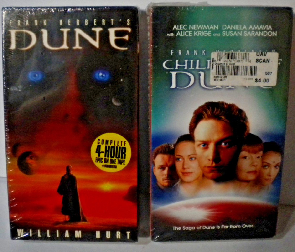 Lot of 2 Dune & Children of Dune (VHS) FACTORY SEALED NOS UNOPENED NEW