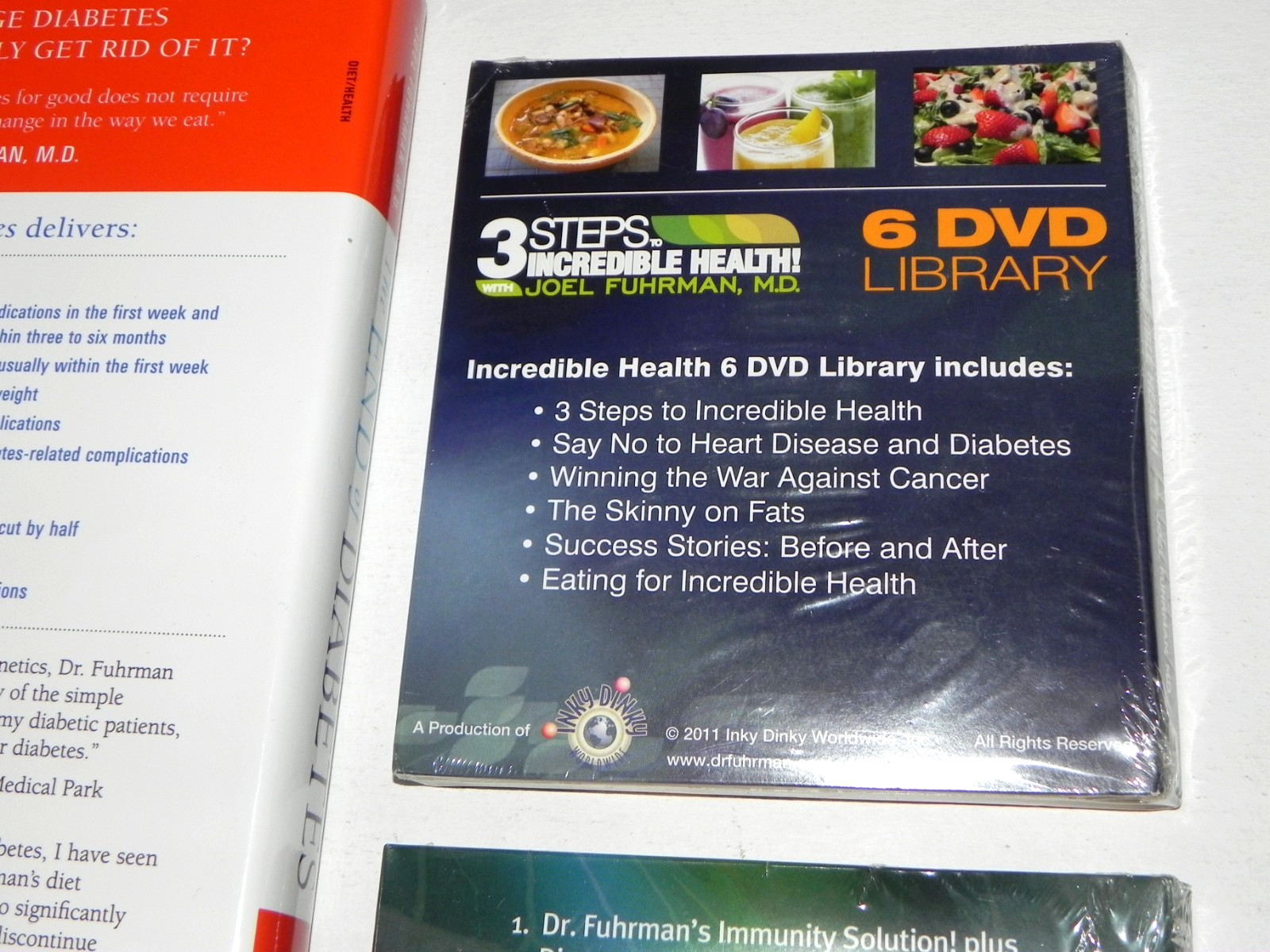Dr. Joel Fuhrman EAT TO LIVE Book DVD bundle Diabetes Heart Disease NEW SEALED
