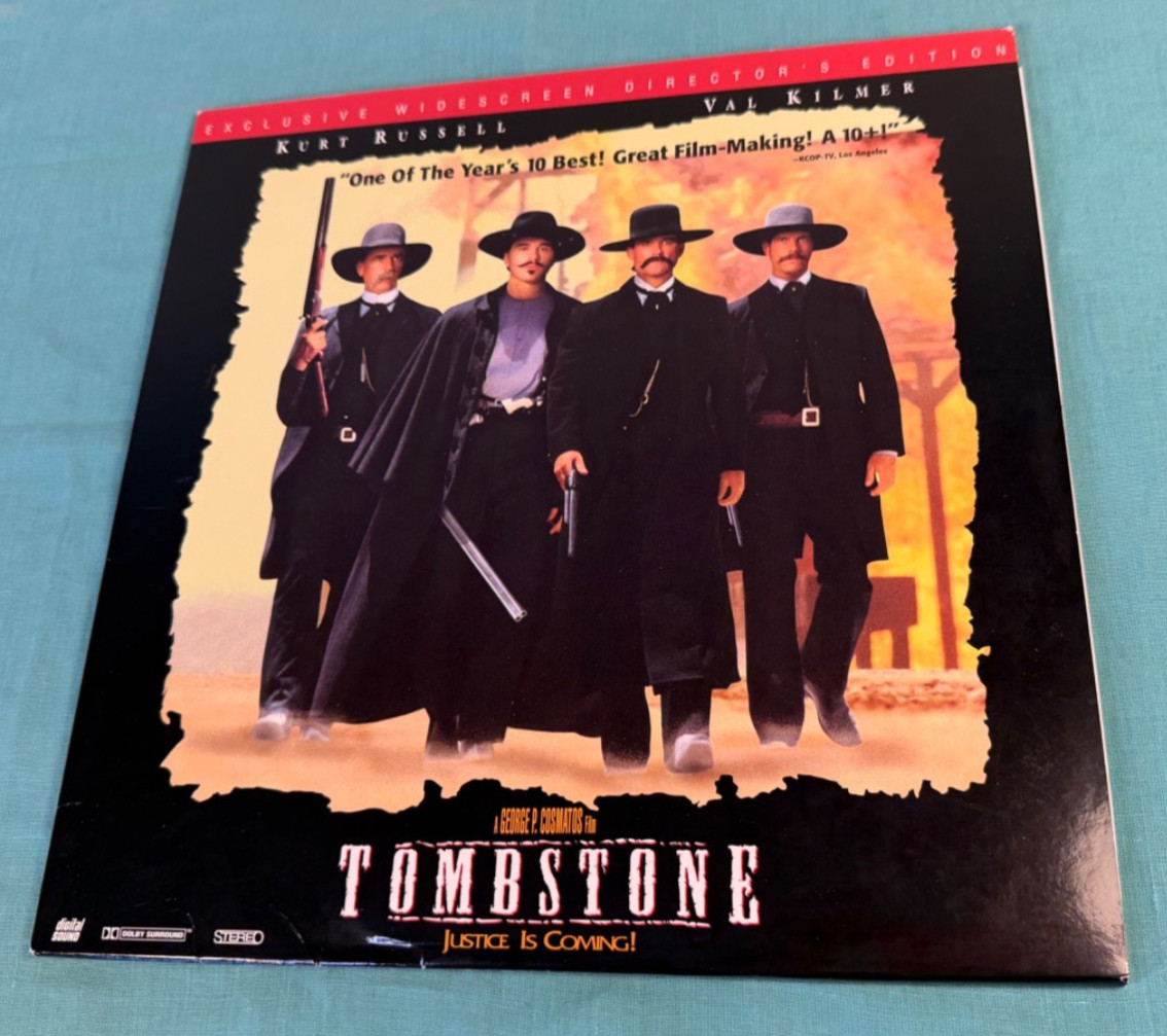 TOMBSTONE 2-Laserdisc LD SET Exc. Widescreen Director’s Ed. NMT