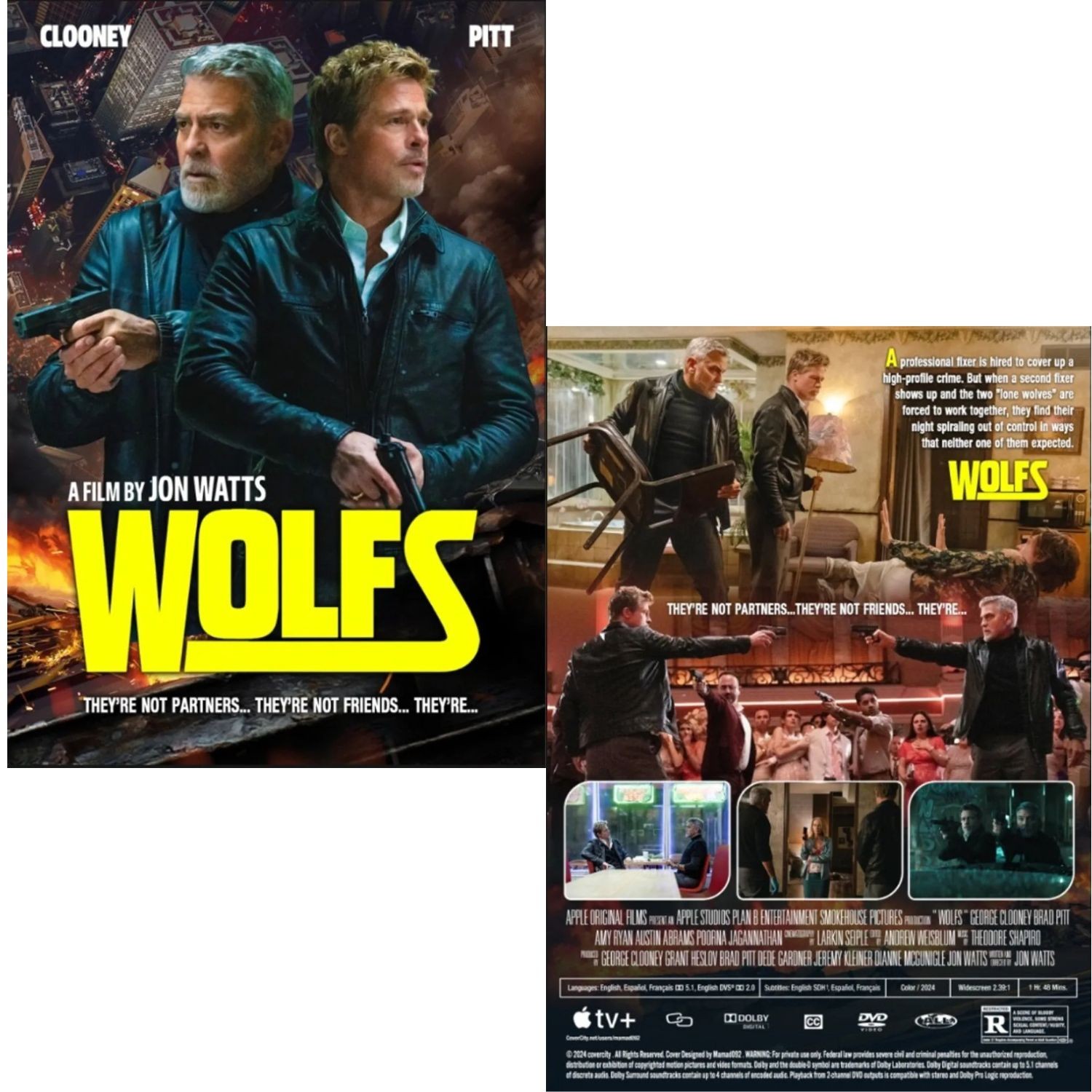 DVD Wolfs (2024) Action Crime Thriller Movie English Sub All Region Free Ship