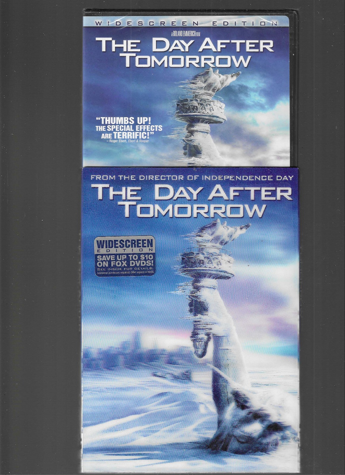 The Day After Tomorrow (DVD, 2004, Widescreen Edition) NEW Holographic Slipcase