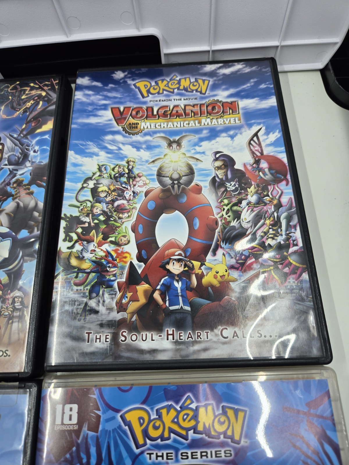 (7) Pokemon DVD Lot – Sun & Moon, Volcanion, Clash Of Ages, Heros, 4 Ever + More