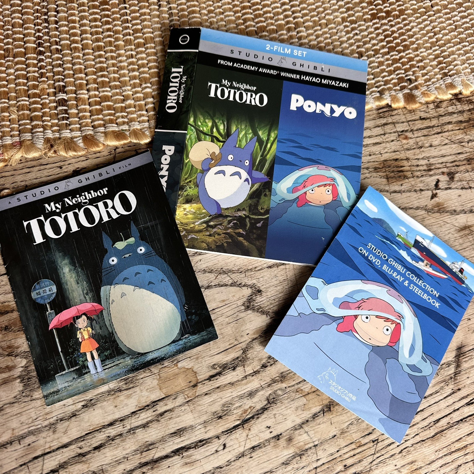 Studio Ghibli Totoro Ponyo Blu-ray Slipcover Booklet Insert ONLY NO Disc NO Case