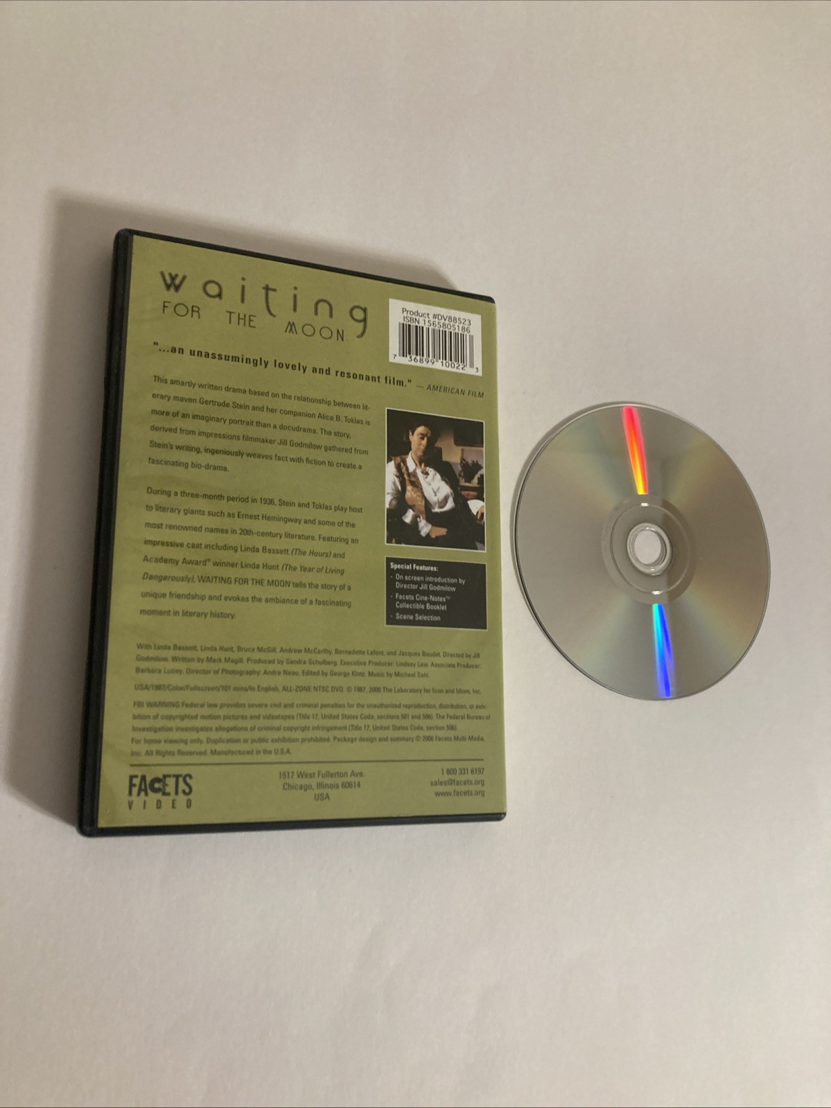 Waiting For The Moon DVD Linda Bassett Linda Hunt 1987 Movie (RARE)
