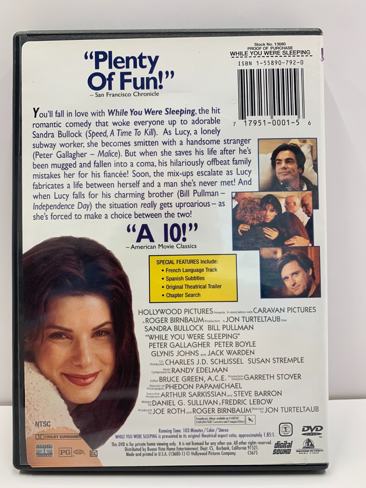 While You Were Sleeping (Widescreen, DVD) Sandra Bullock Free Shipping