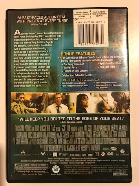 Lot of 5 TIME TRAVEL Movies (4 DVDs) Looper, Stargate, Butterfly Effect, Deja Vu