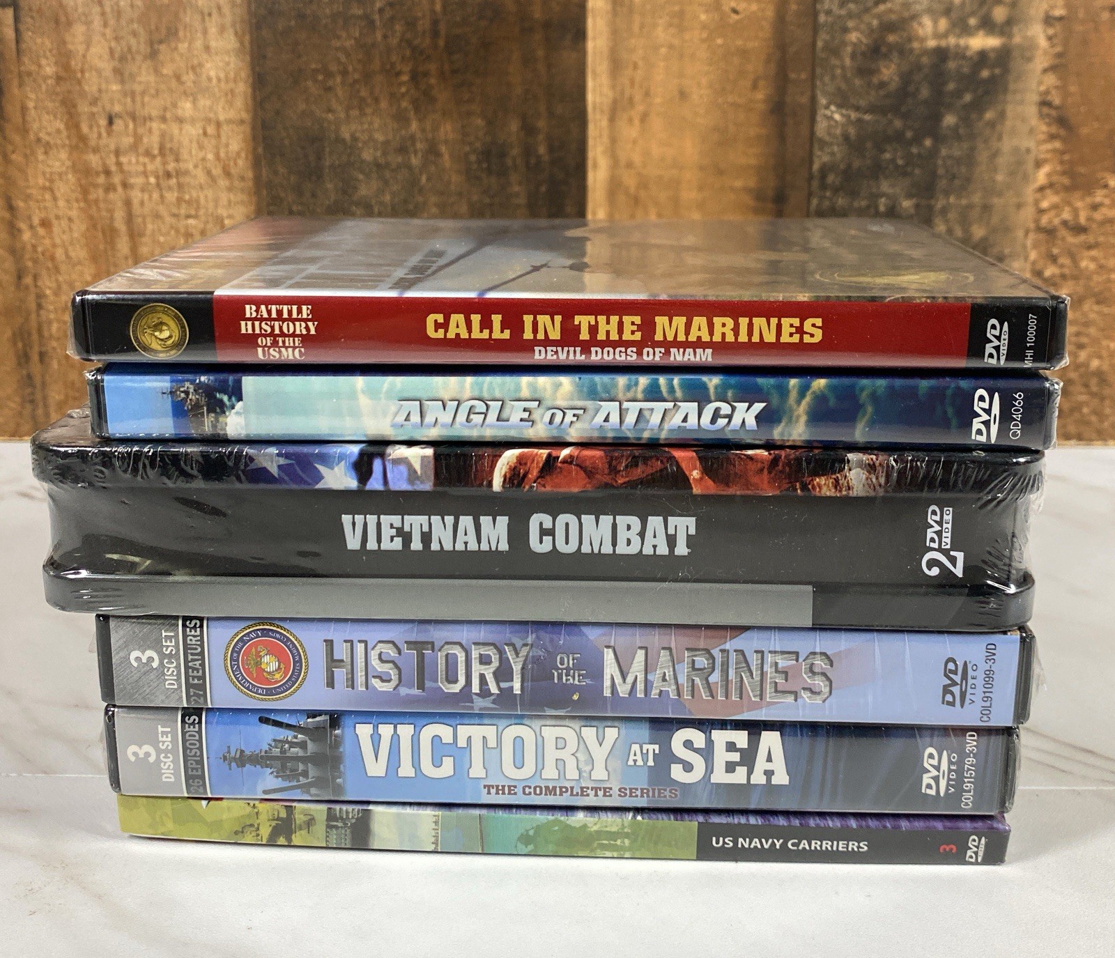 Lot Of 6 Documentary DVDs War WWII Vietnam Military Marines Aviation Navy NEW