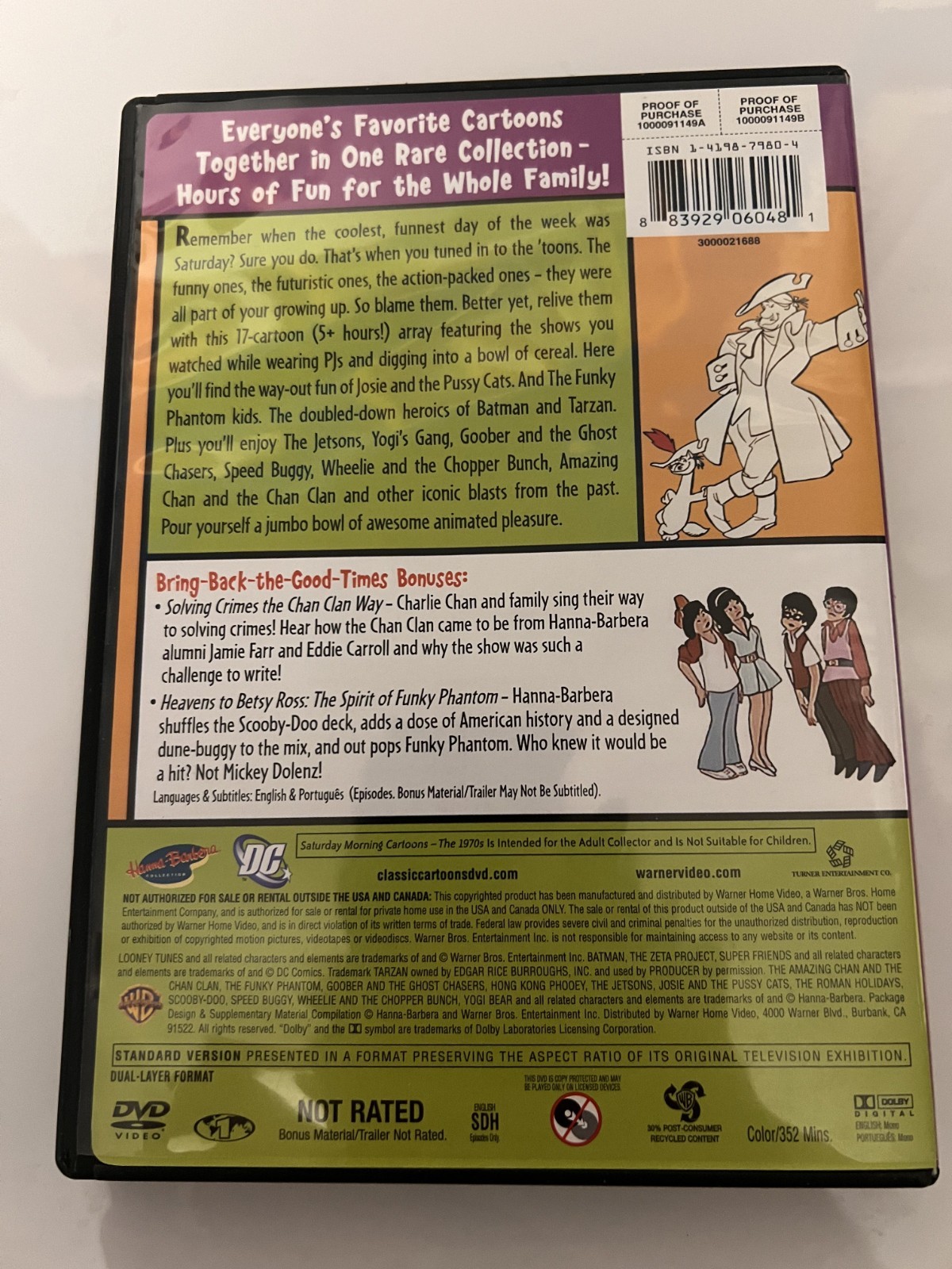Saturday Morning Cartoons: 1960s Vol. 1 & 1970s Vol. 1-24 shows on 4 DVDs