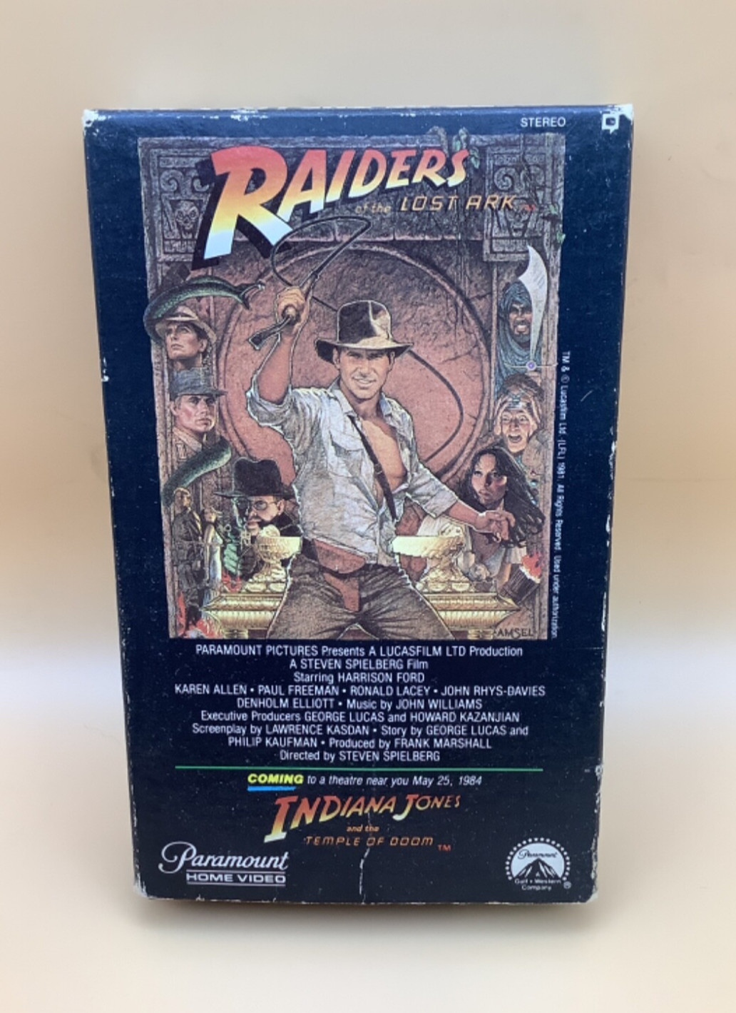 RARE BETA Video Tape RAIDERS OF THE LOST ARK Small Box CIC Betamax