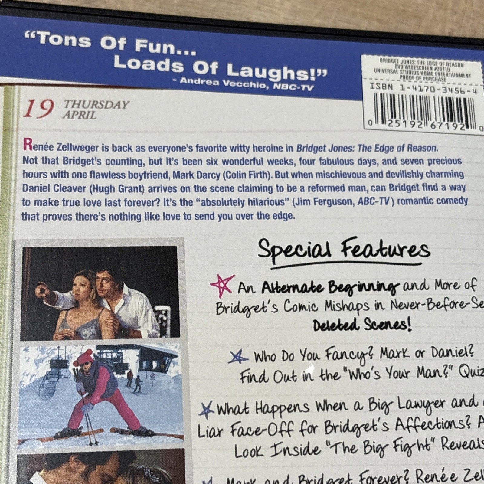Bridget Jones – The Edge of Reason (Widescreen Edition)