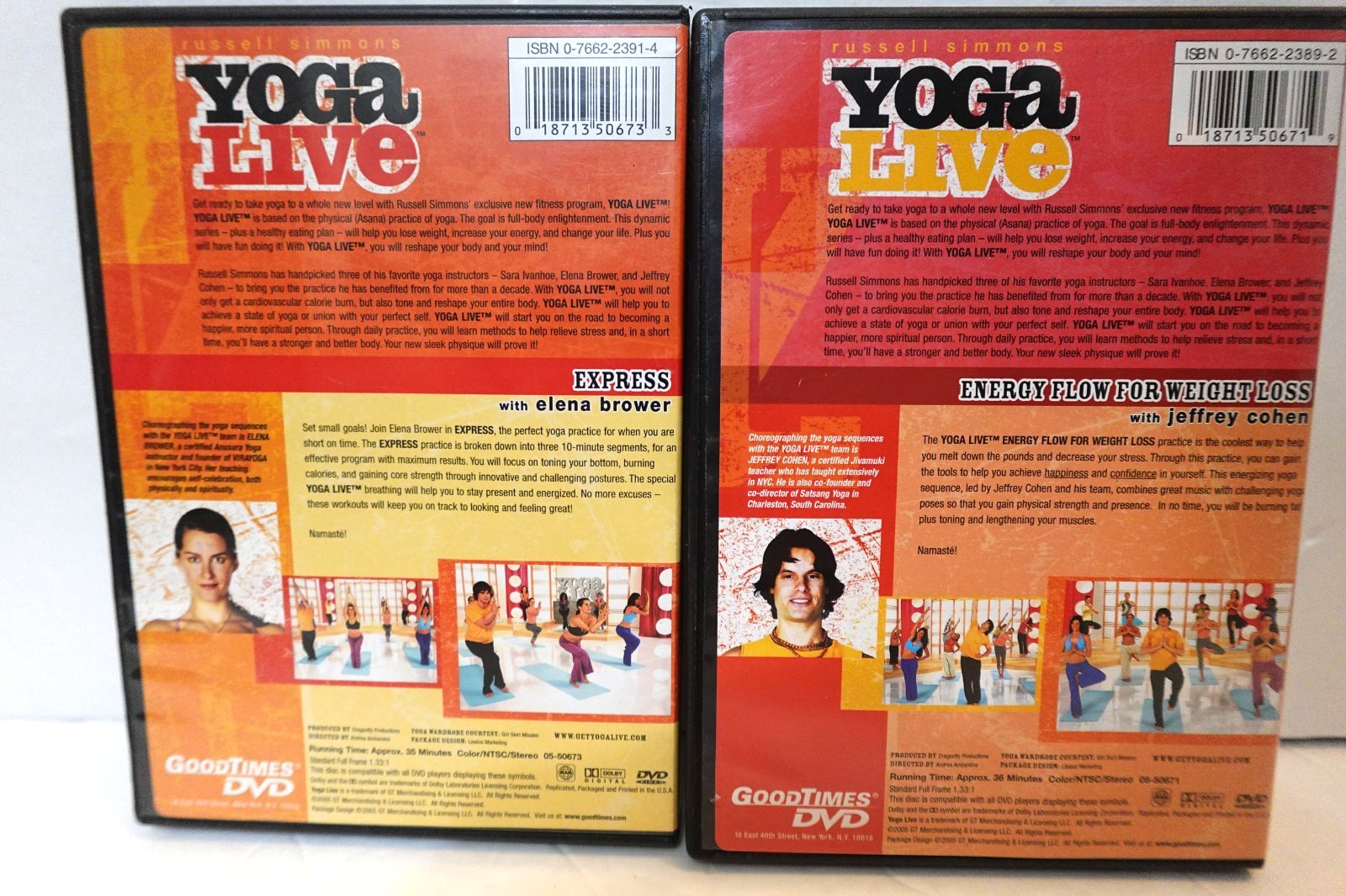 Express Yoga Live (DVD lot) Energy Flow for Weight Loss