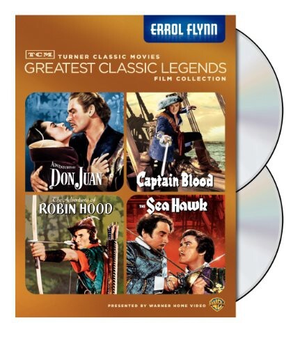 TCM Collection: Errol Flynn (4 DVD, Warner) Captain Blood, Sea Hawk, Robin Hood.