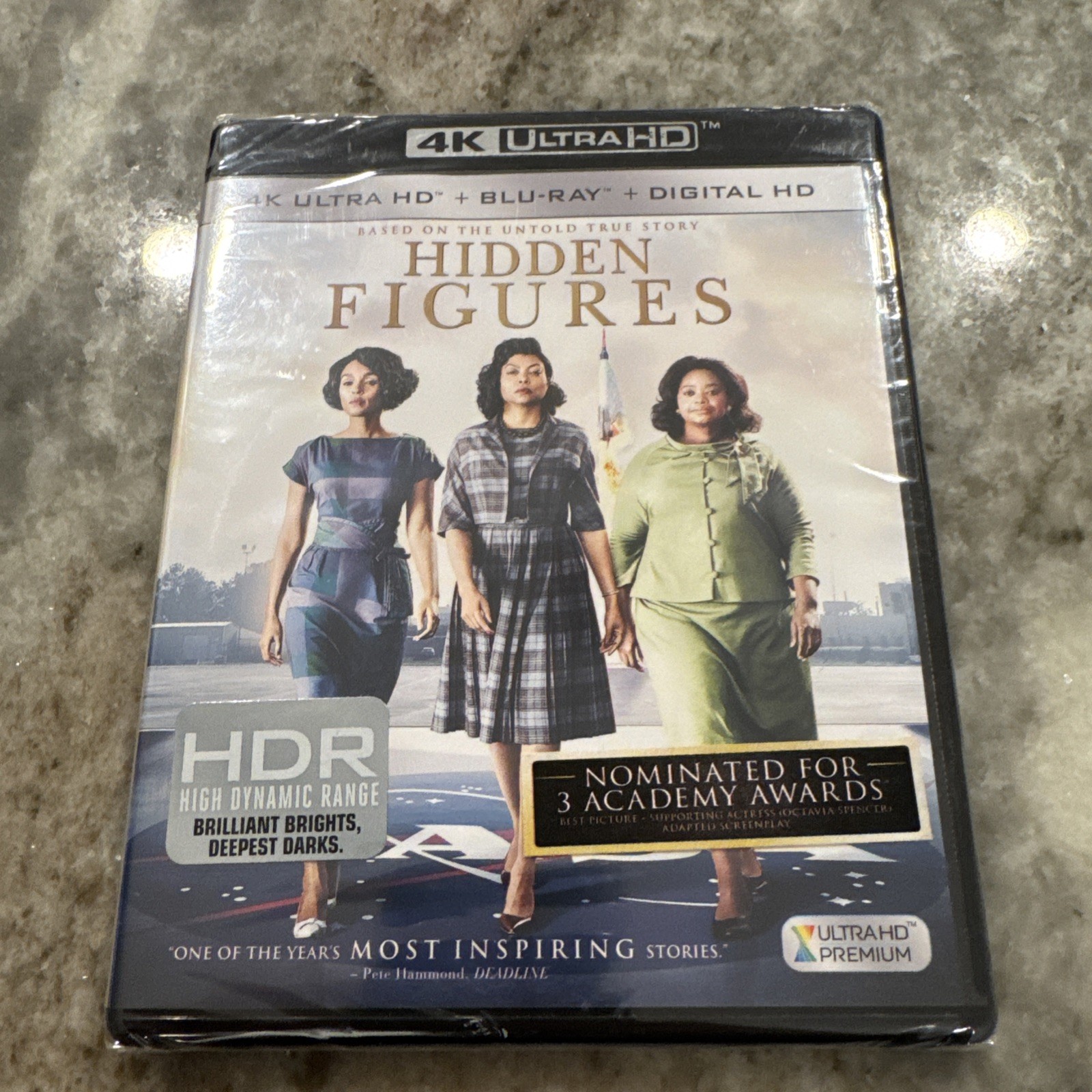Hidden Figures 4K Ultra HD + Blu-ray + Digital HDR Premium Academy Awards New