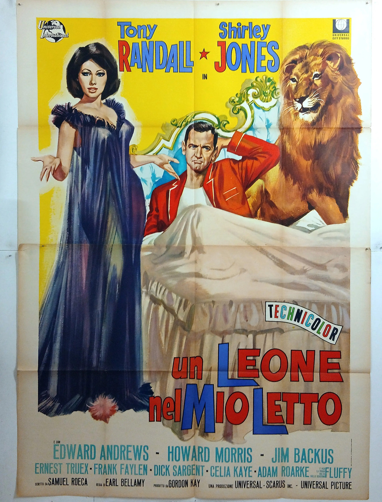 cm.140×200-UN LEONE NEL MIO LETTO-RANDALL-SHIRLEY JONES-COMMEDIA-N84-7