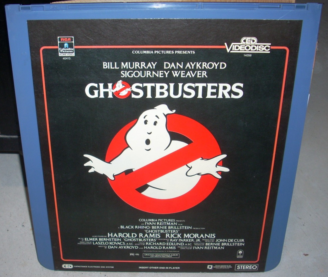 GHOSTBUSTERS bill murray / dan aykroyd / sigourney weaver CED VIDEODISC