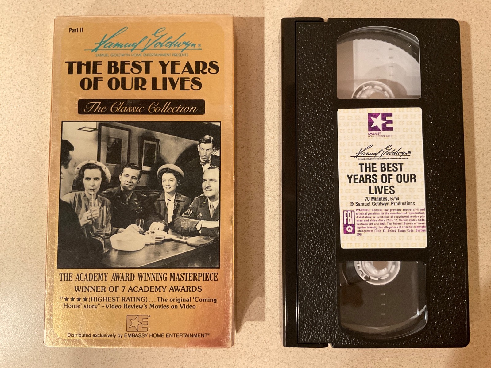 The Best Years of Our Lives – Part II (VHS, 1985) Myrna Loy, Fredric March