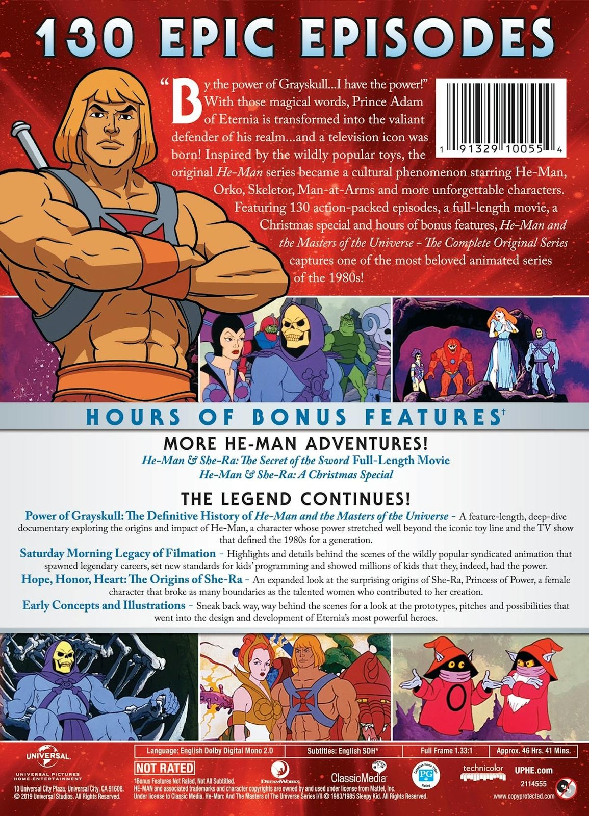 He-Man and the Masters of the Universe The Complete Series DVD John Erwin NEW