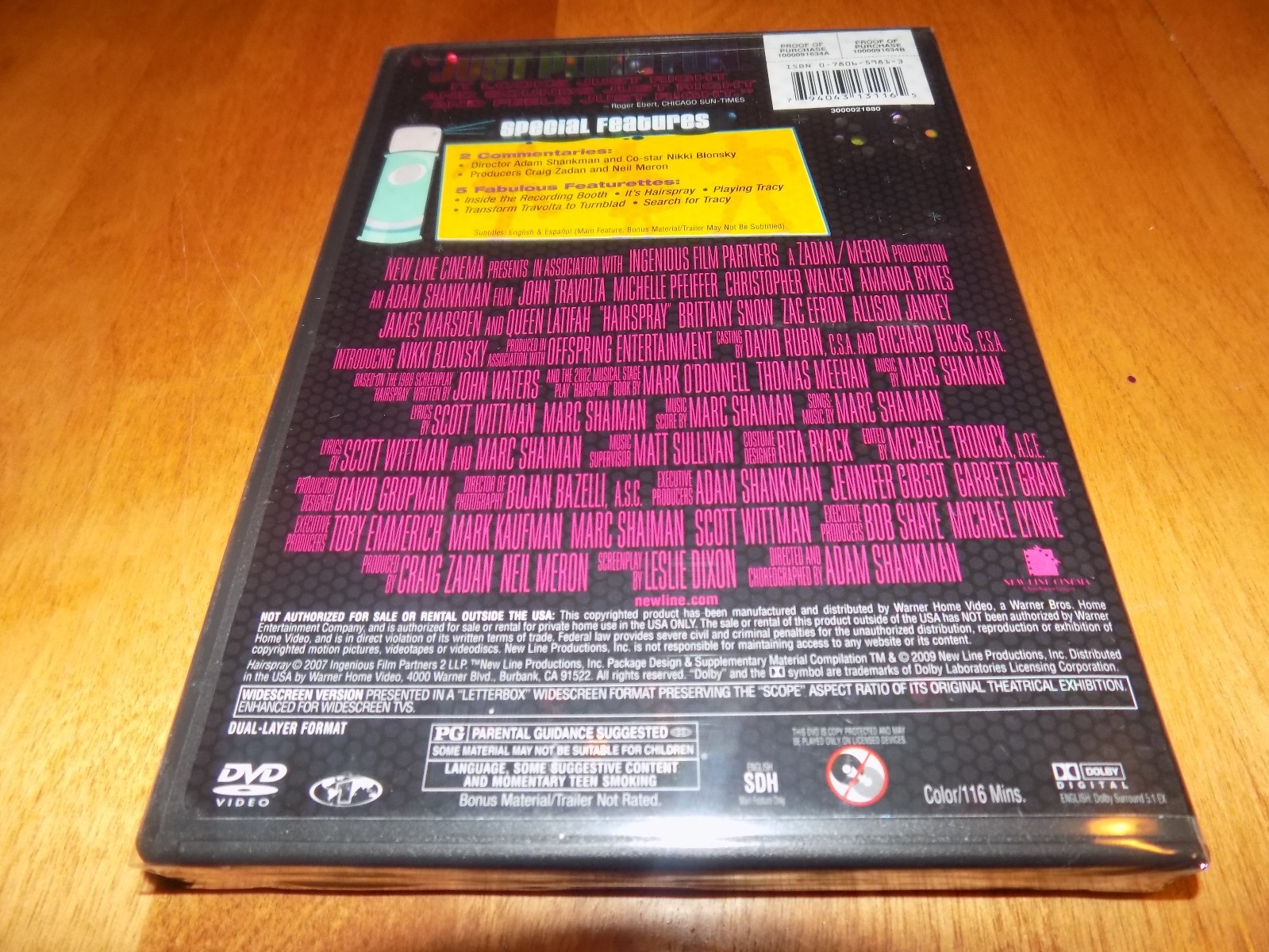 HAIRSPRAY DELUXE MUSIC EDITION John Travolta Michelle Pfeiffer DVD + CD SET NEW