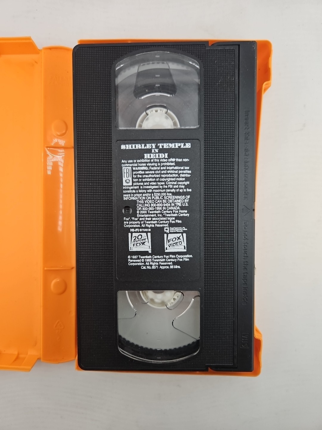 Family Feature Heidi (1965 VHS Tape) Shirley Temple Rated G #2002456 – Tested