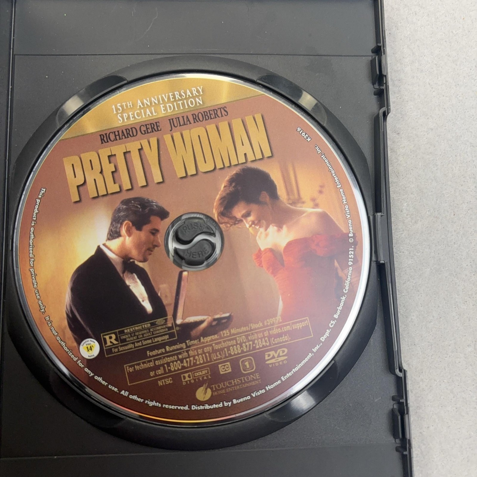 Pretty Women DVD 15th Anniversary Edition 2005 Richard Gere Julia Roberts