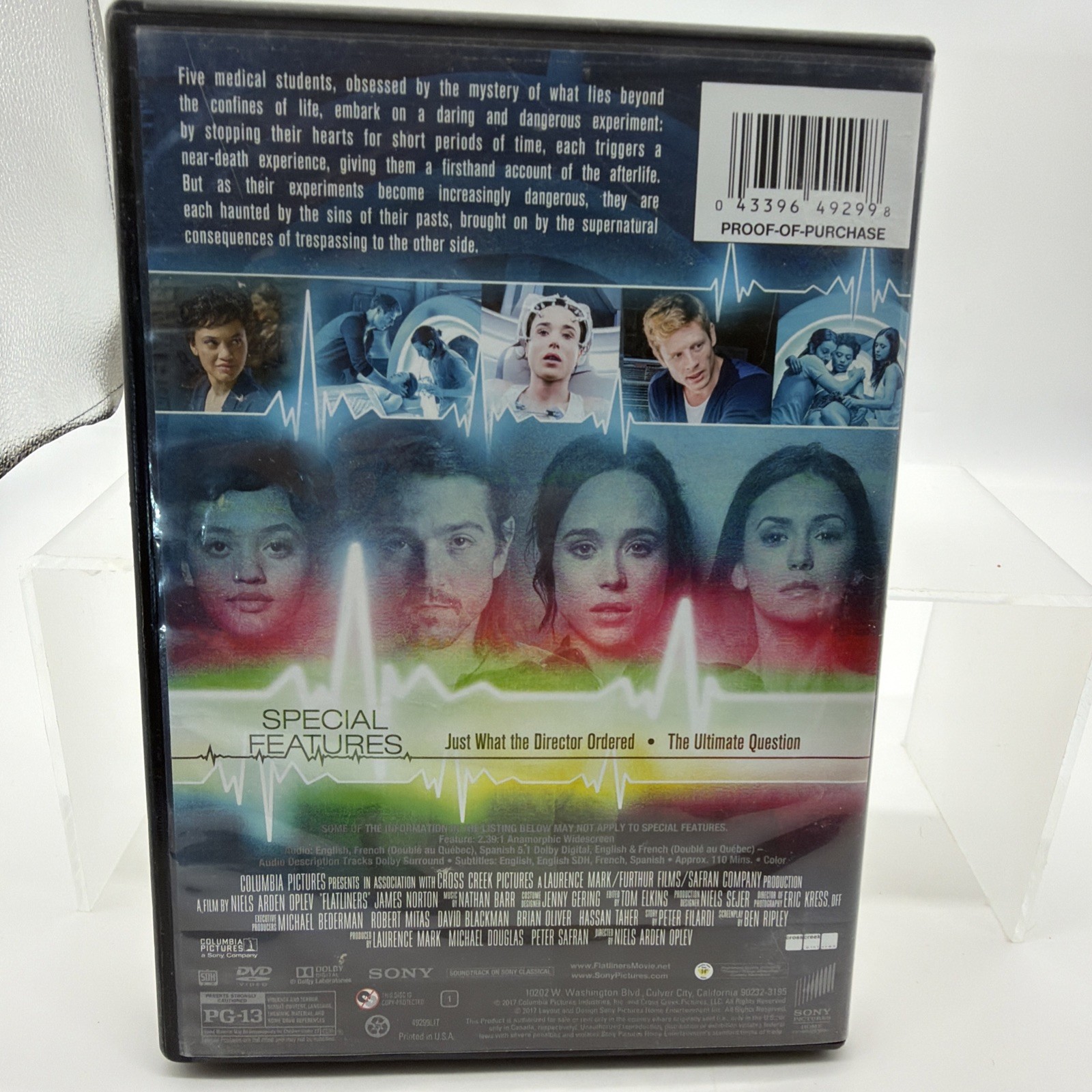 Flatliners – DVD By Ellen Page – GOOD