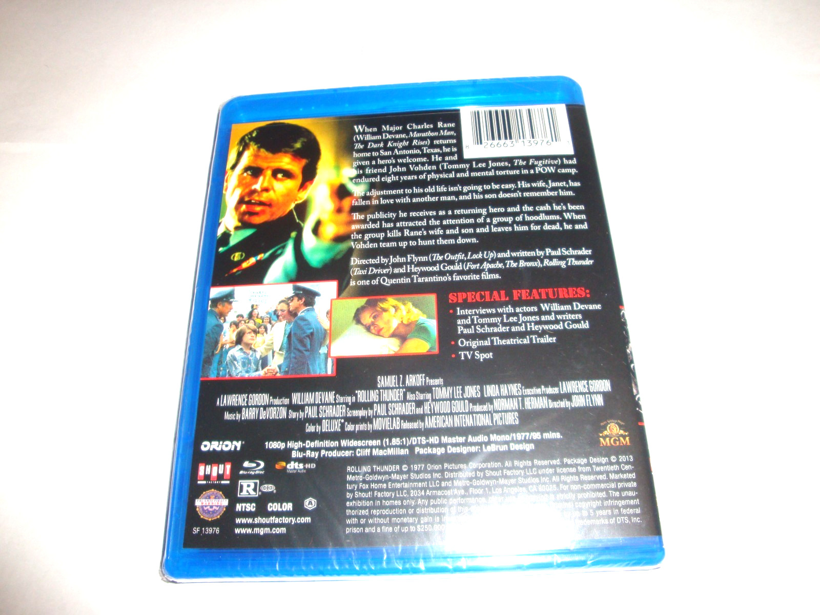 Rolling Thunder *Brand New* Scream Factory* (Blu-ray, 1977)