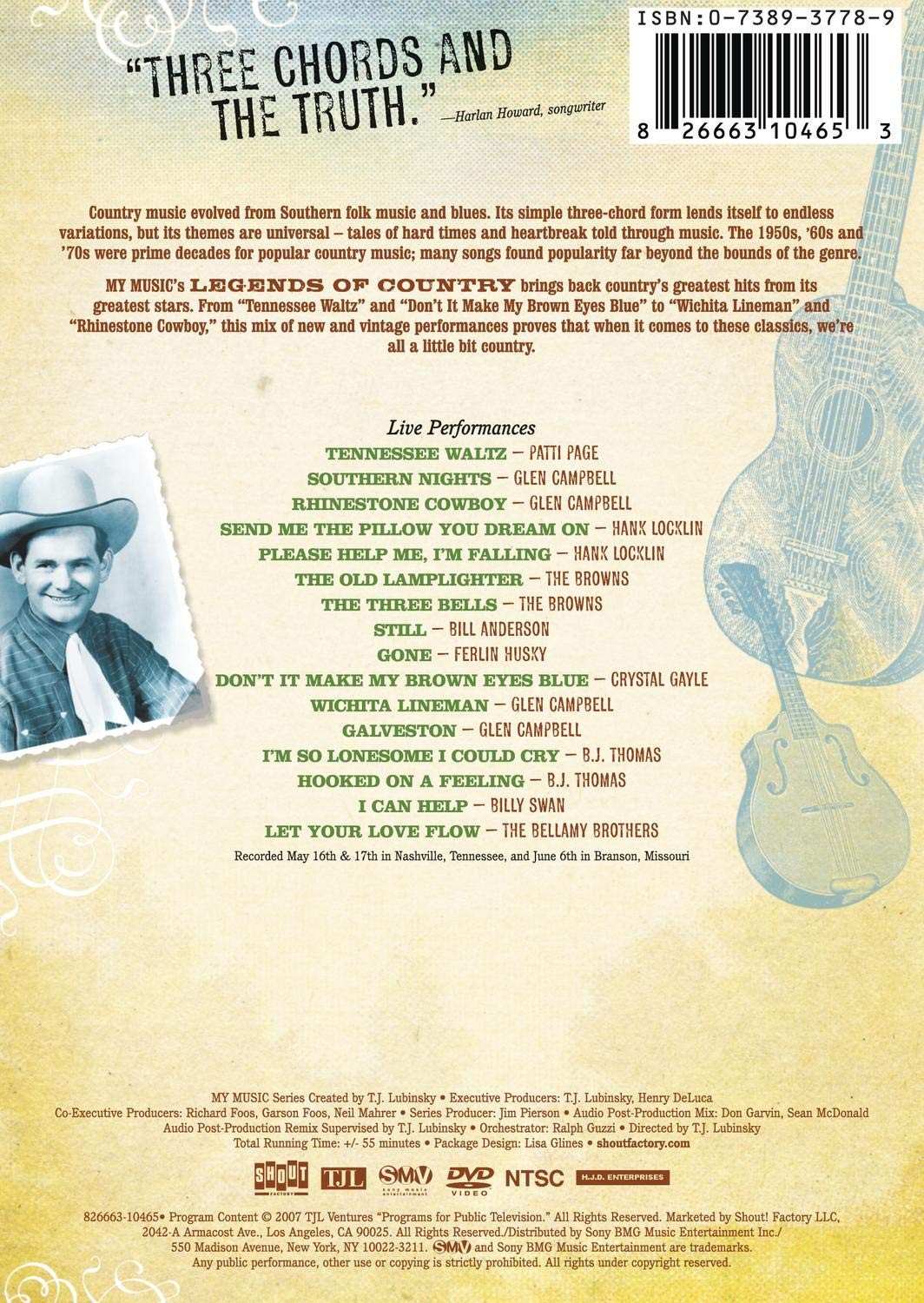 Legends of Country: Classic Hits of the ’50’s, ’60’s & ’70’s