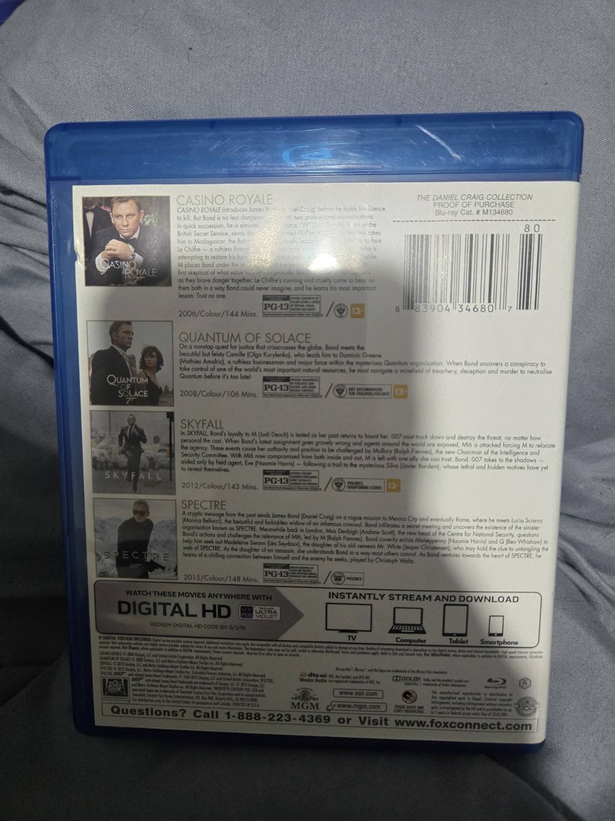 The Daniel Craig 4 Movie 007 Collection