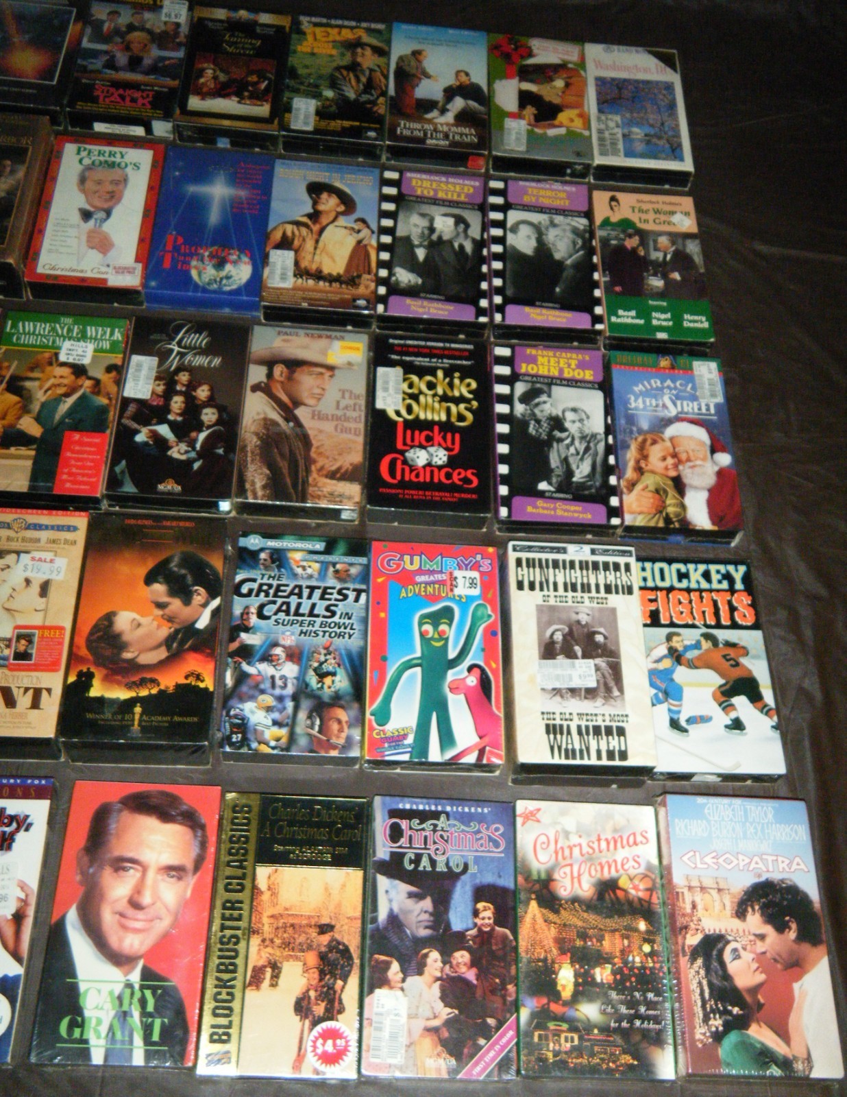 VHS Lot of 50 New Factory Sealed Assorted Titles/Movies (60 Video Cassettes)!