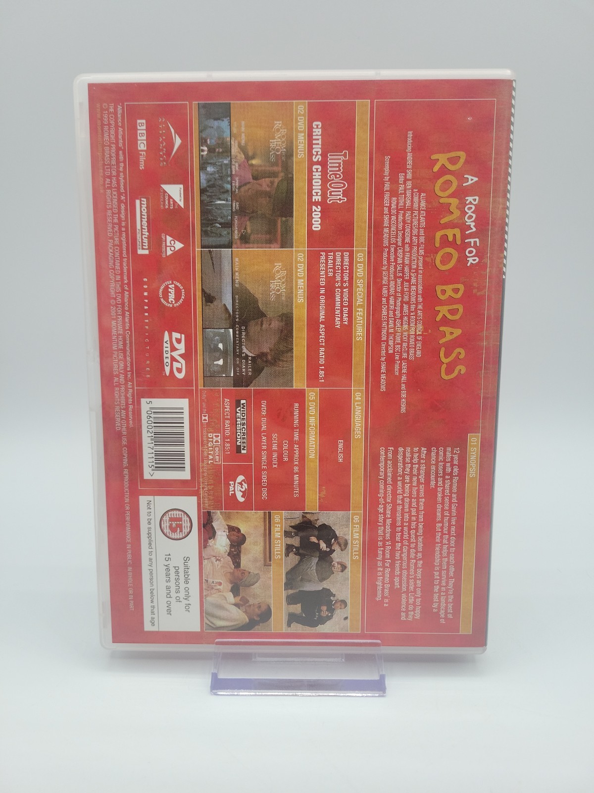 A Room for Romeo Brass DVD Shane Meadows Bob Hoskins | UK Import Region 2 PAL