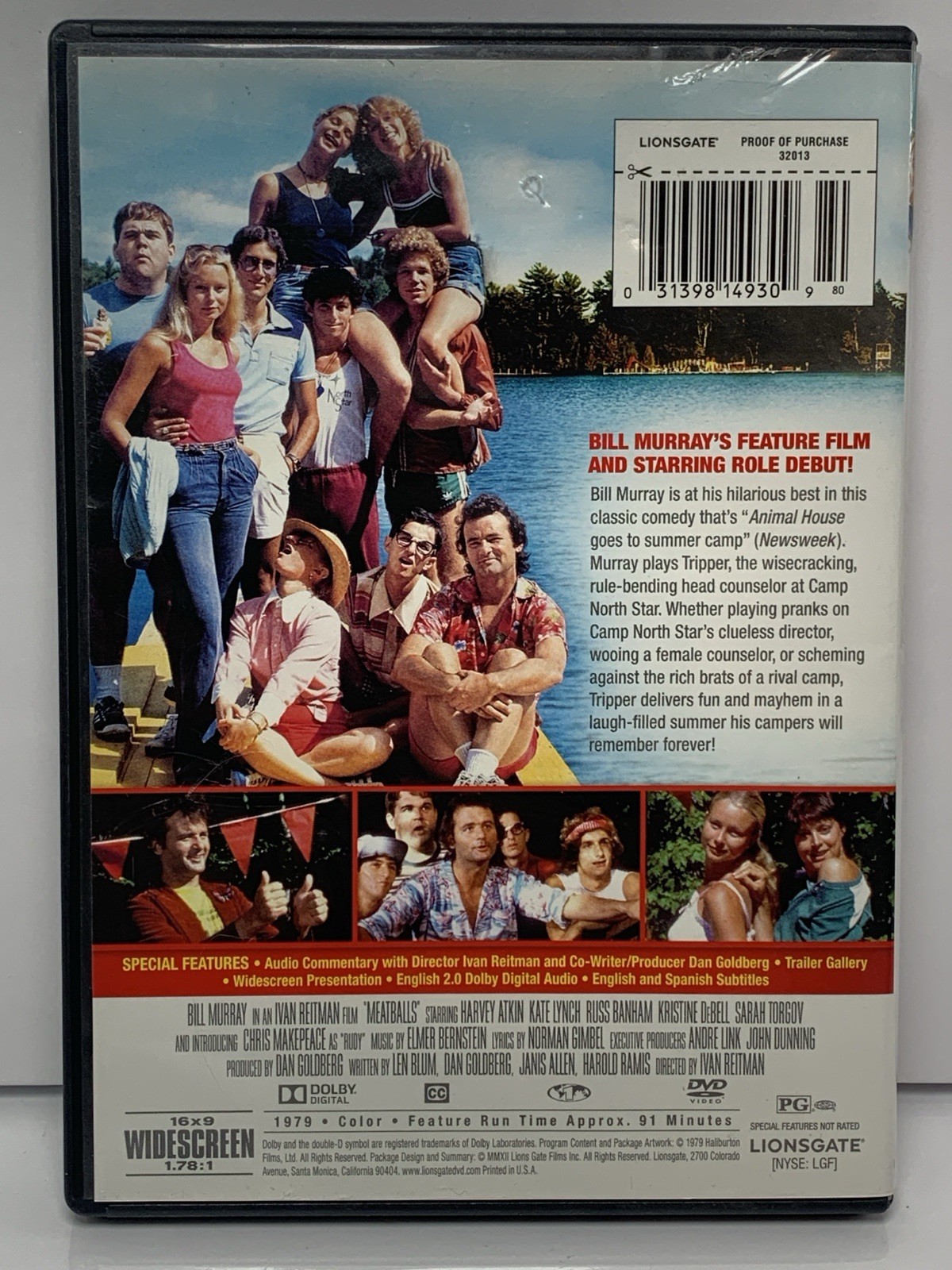 Meatballs [DVD, 1979, Widescreen] Bill Murray – Classic Comedy ￼