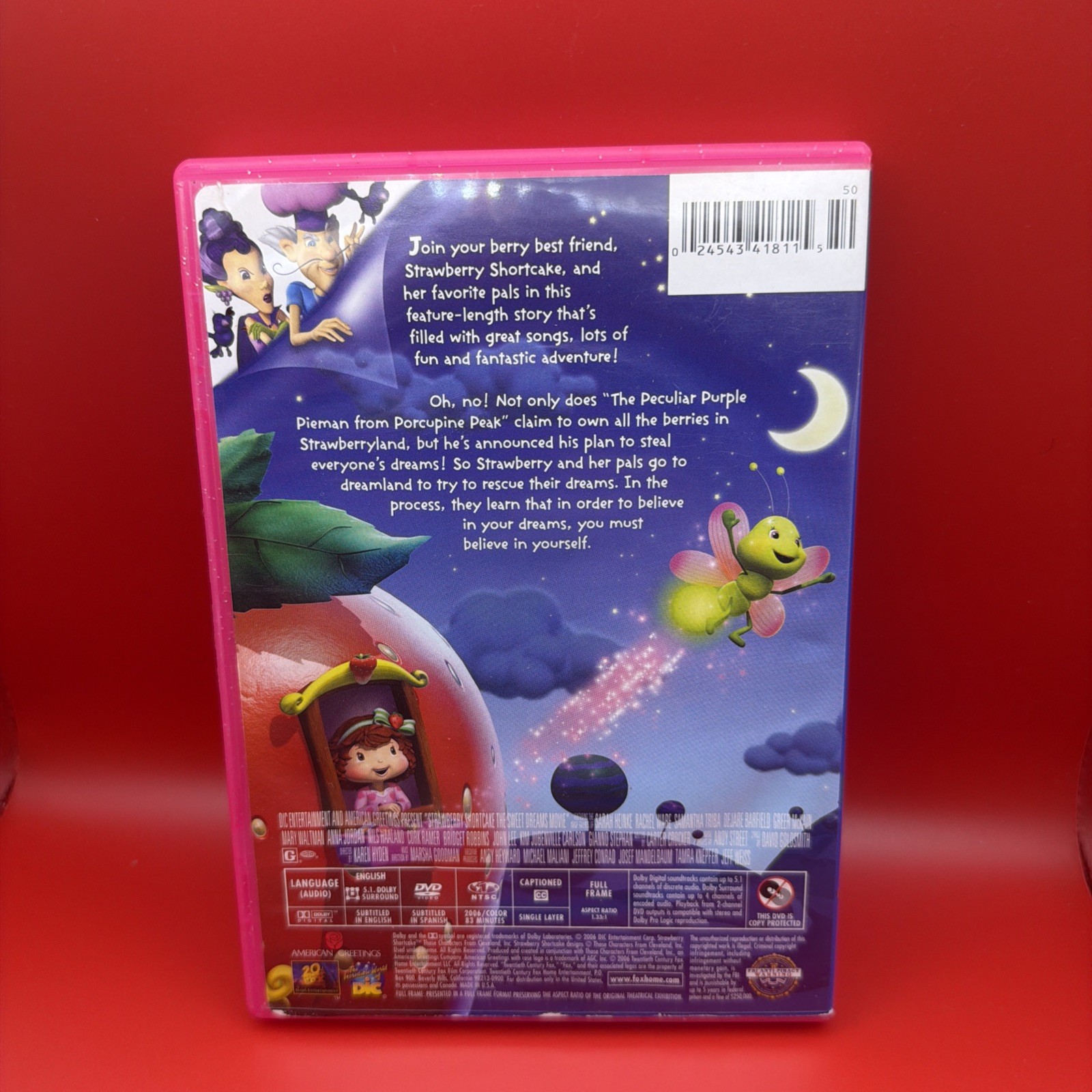 STRAWBERRY SHORTCAKE – LOT OF 4 DVDs – Happily ever after, 2 movies/rockaberry