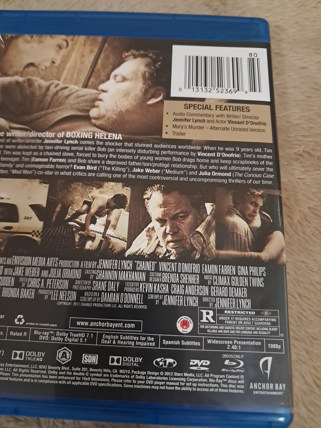 Chained (Blu-ray/DVD, Combo 2012) LIKE NEW – Horror Thriller EUC