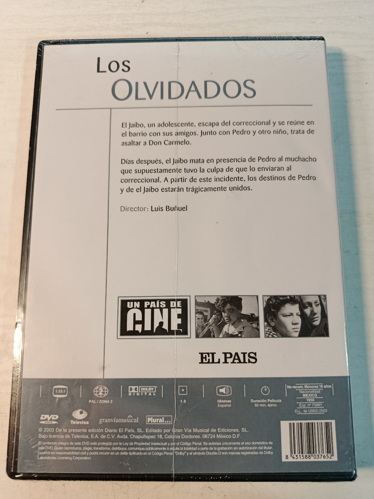 Los Olvidados Luis Buñuel (El Pais 2003) DVD – Español Region 2 Nueva