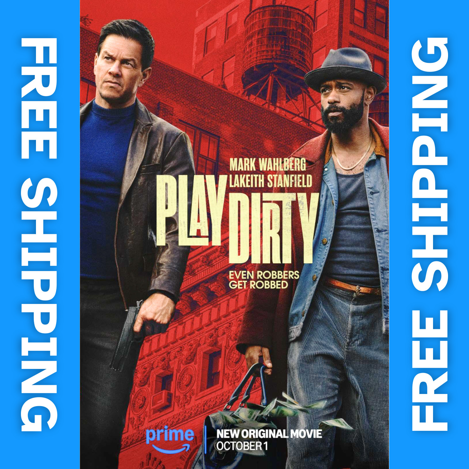 Mark Wahlberg NEW Play Dirty (2025) Action Movie Blu-ray Disc 1080P Full HD