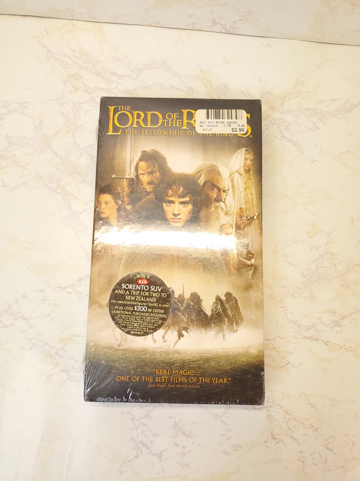 The Lord of the Rings Fellowship of the Ring 2001 VHS Tape Sealed | Frodo Movie